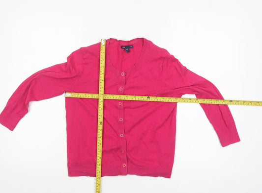 Womens UK Size S Gap Pink Cardigan Jumper
