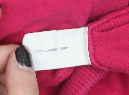 Womens UK Size S Gap Pink Cardigan Jumper
