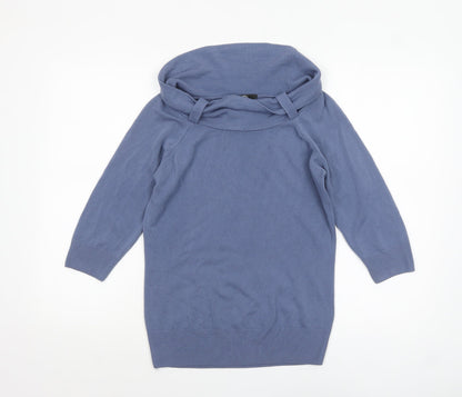 Womens UK Size 14 Marks and Spencer Blue Pullover Jumper