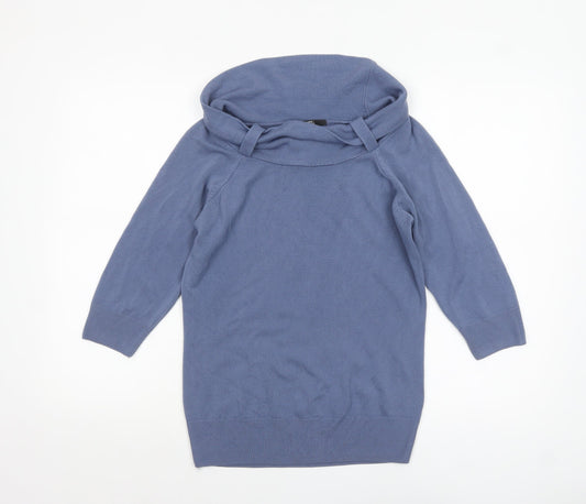 Womens UK Size 14 Marks and Spencer Blue Pullover Jumper