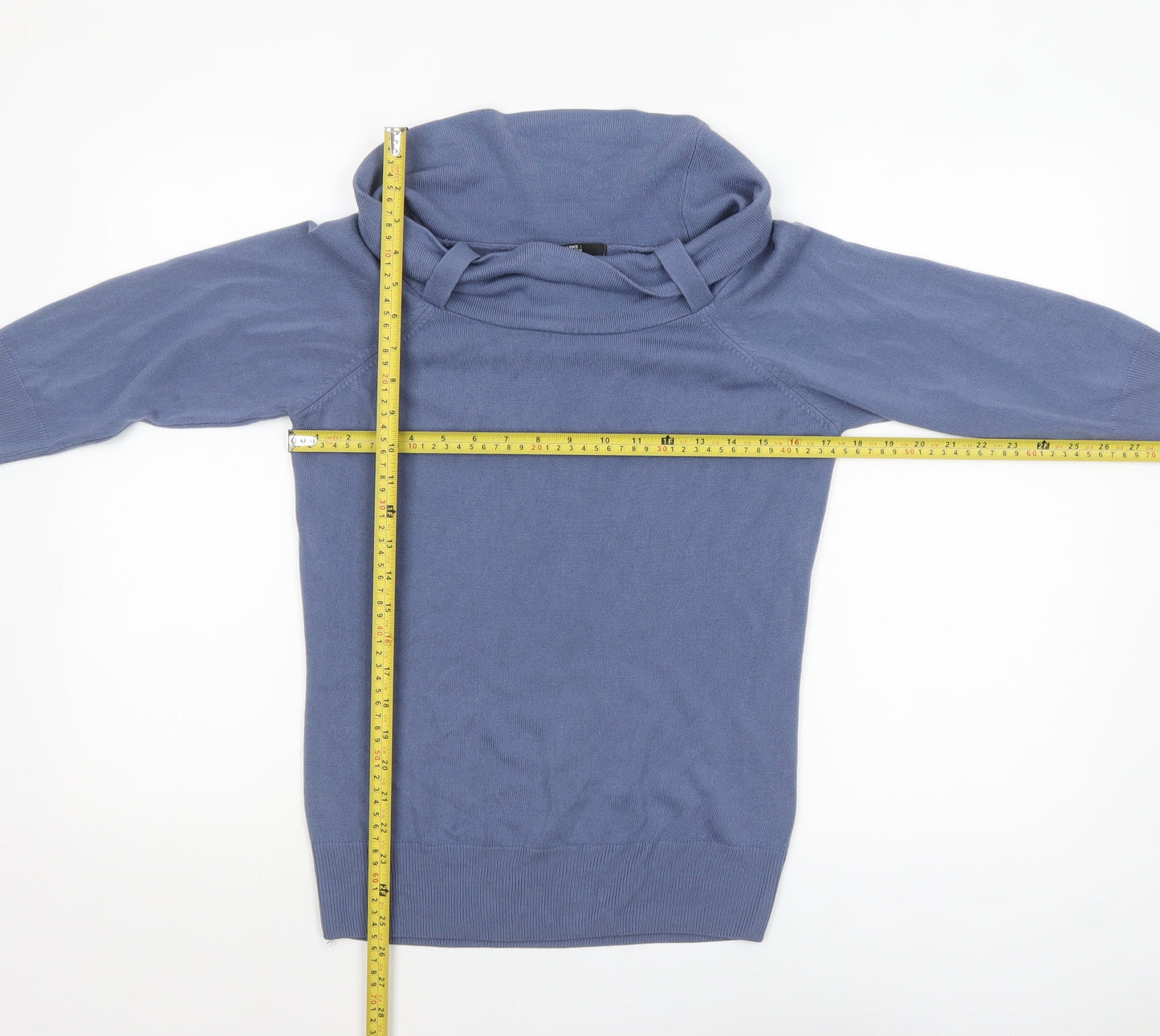 Womens UK Size 14 Marks and Spencer Blue Pullover Jumper