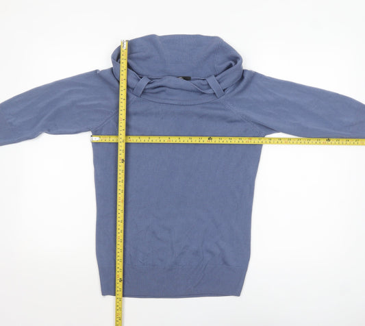 Womens UK Size 14 Marks and Spencer Blue Pullover Jumper