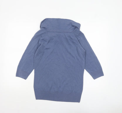 Womens UK Size 14 Marks and Spencer Blue Pullover Jumper