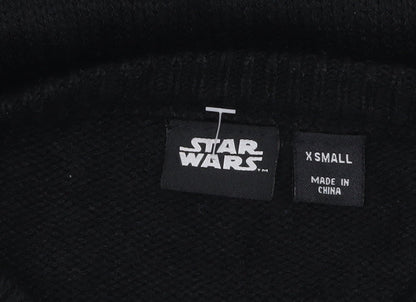 Star Wars Men's Black XS Christmas Darth Vader Jumper