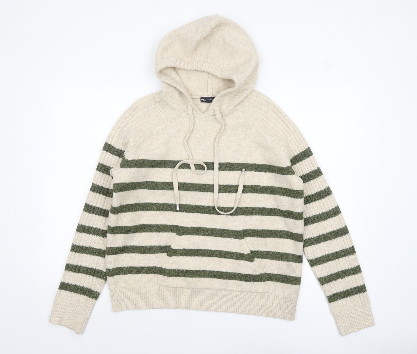 Womens UK Size S Marks and Spencer Beige Pullover Jumper