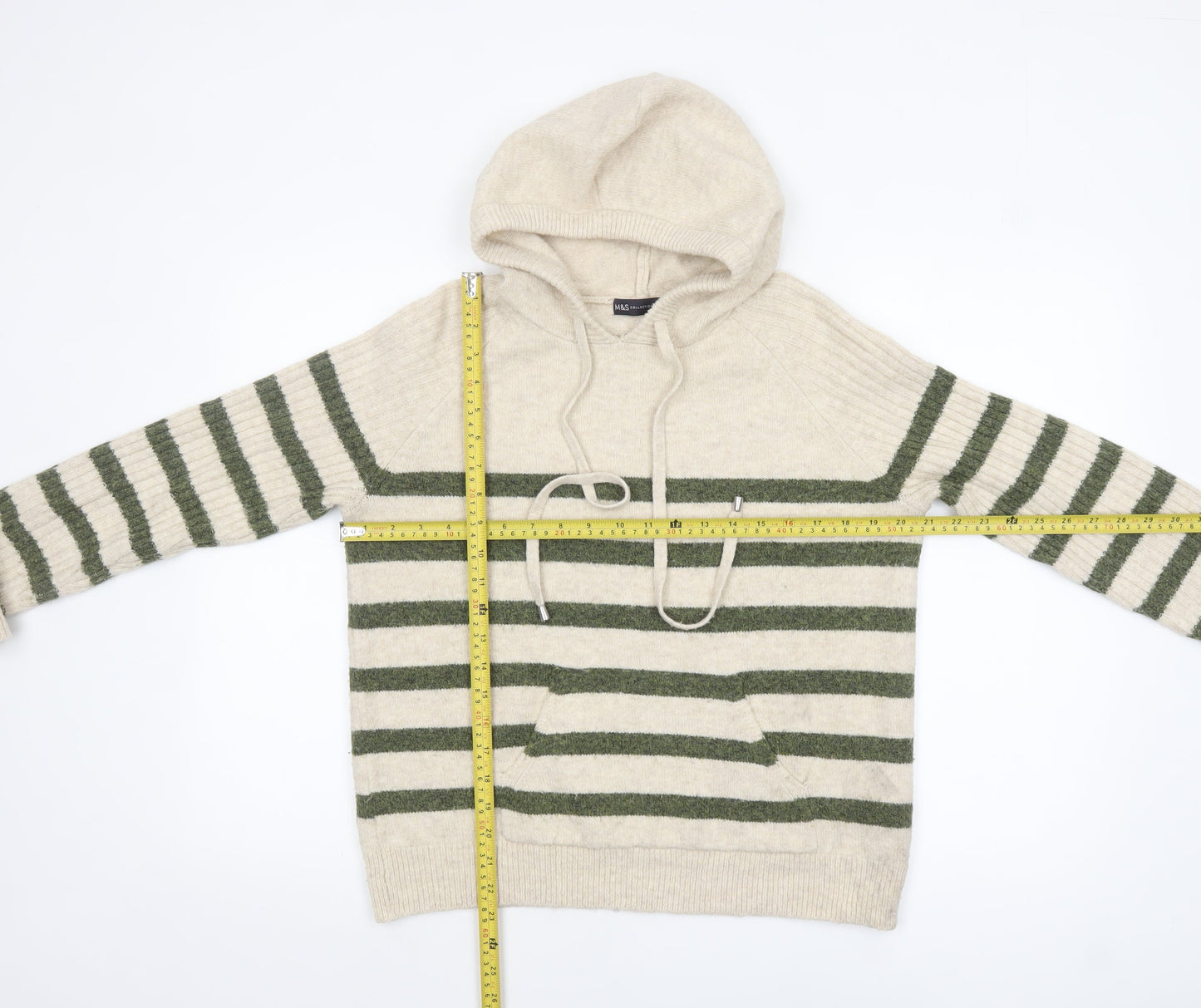 Womens UK Size S Marks and Spencer Beige Pullover Jumper