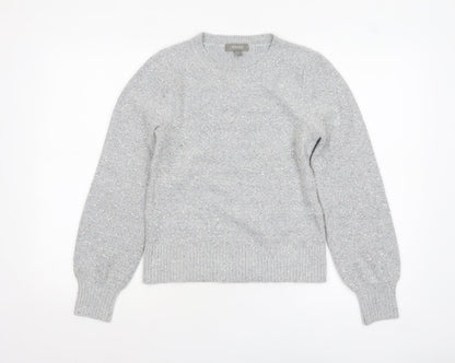 Womens UK Size XS Oasis Grey Pullover Jumper