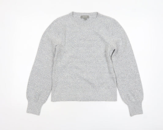 Womens UK Size XS Oasis Grey Pullover Jumper