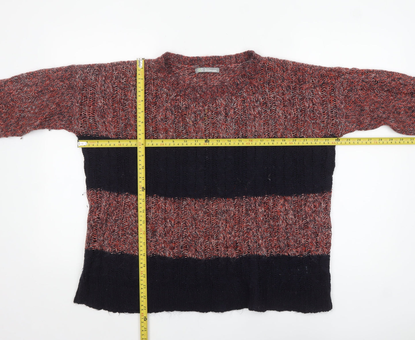 Womens UK Size 12 Marks and Spencer Multicoloured Pullover Jumper