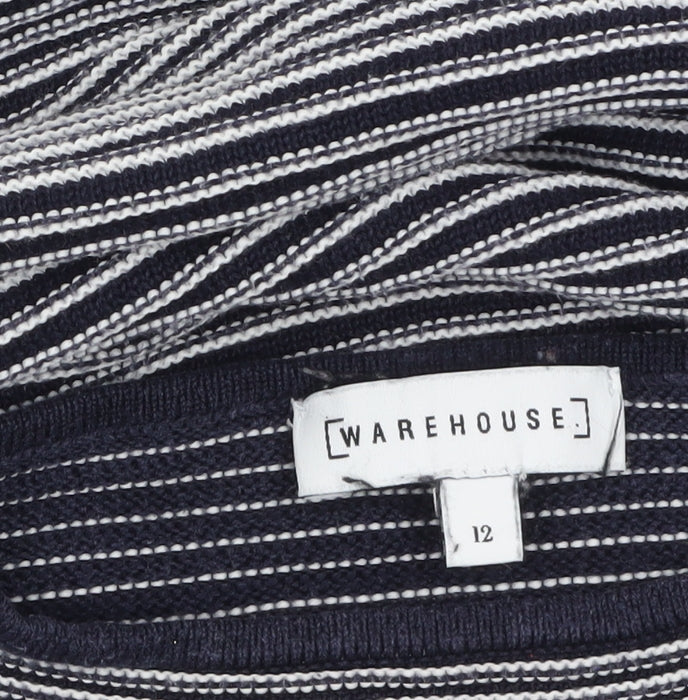 Womens UK Size 12 Warehouse Blue Pullover Jumper