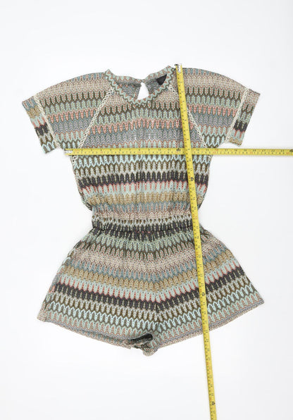 Womens UK Size 6 Topshop One-Piece Multicoloured Playsuit