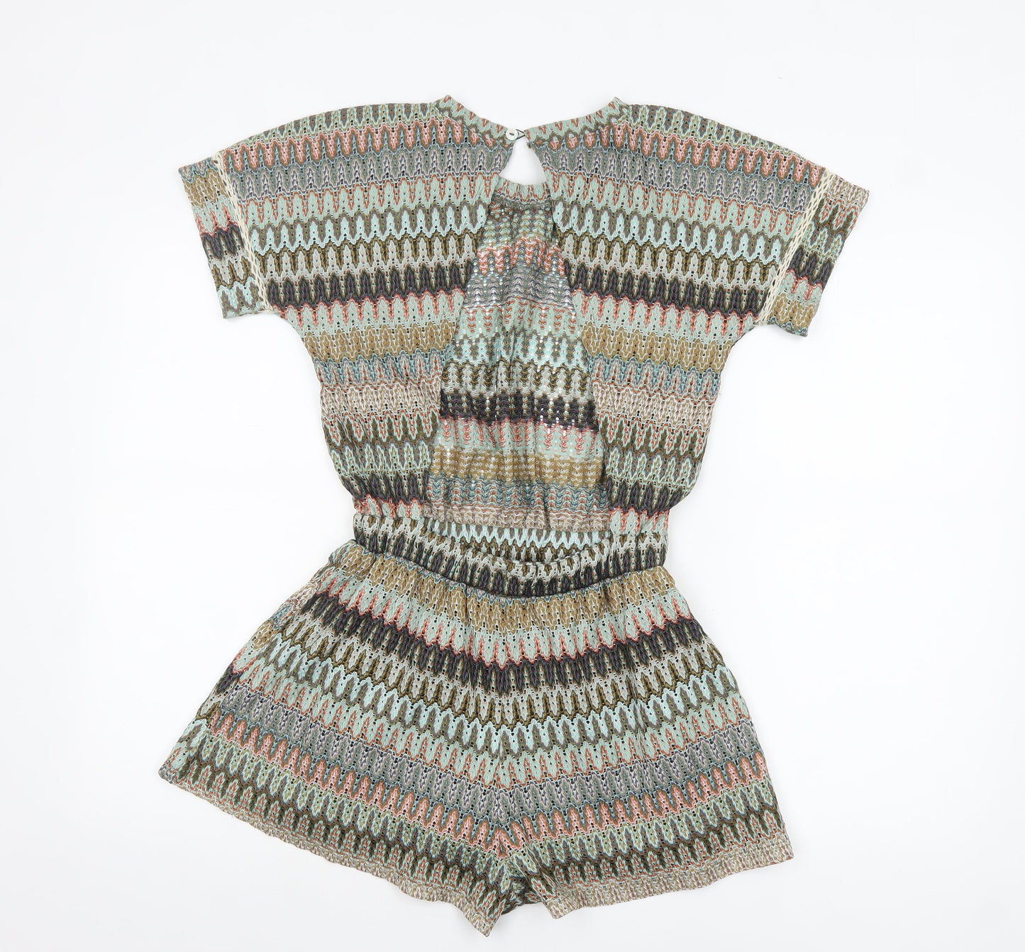 Womens UK Size 6 Topshop One-Piece Multicoloured Playsuit
