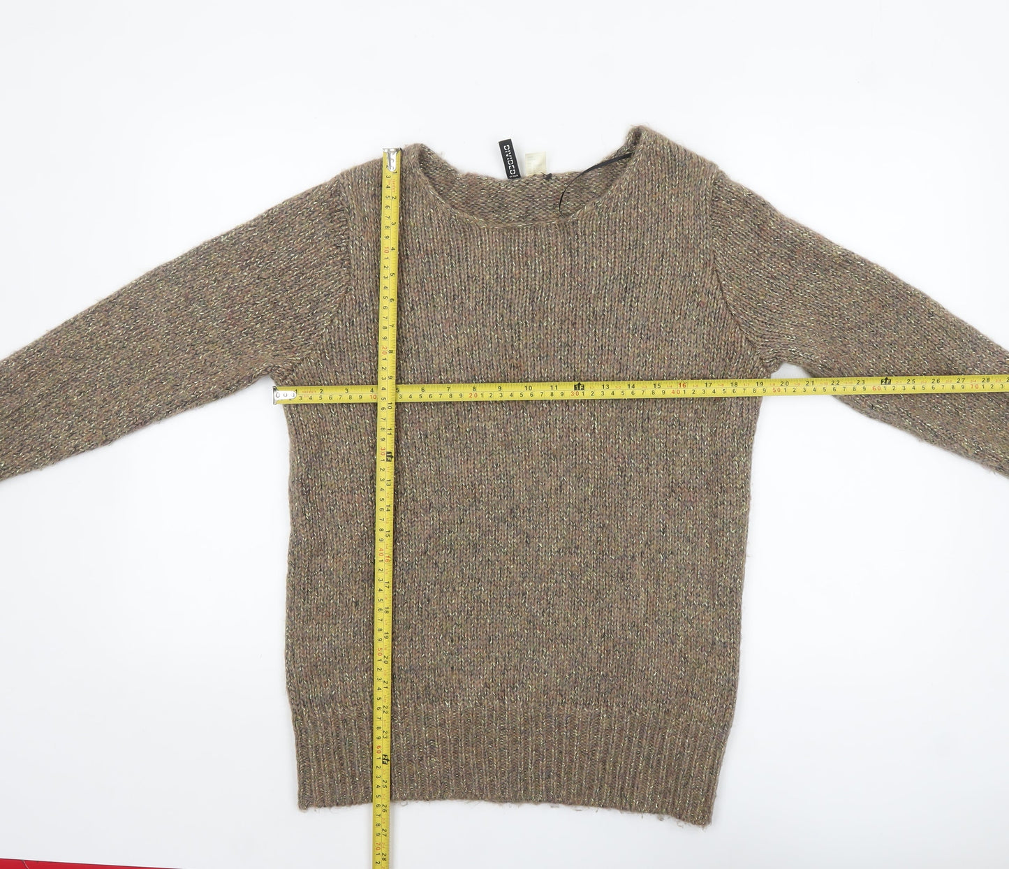 Womens UK Size 10 H&M Beige Pullover Jumper