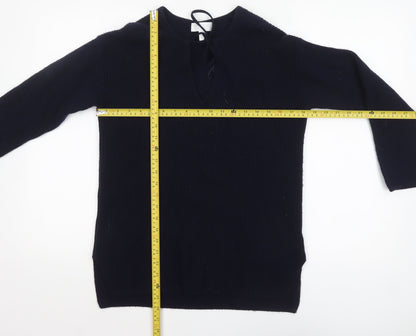 Womens UK Size XS The White Company Black Pullover Jumper