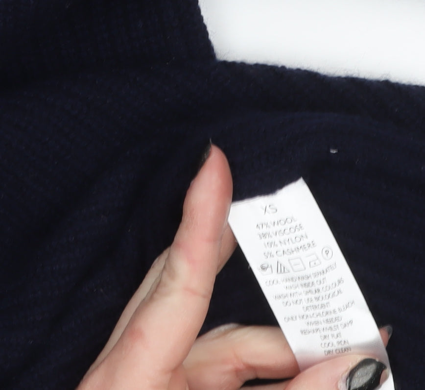 Womens UK Size XS The White Company Black Pullover Jumper