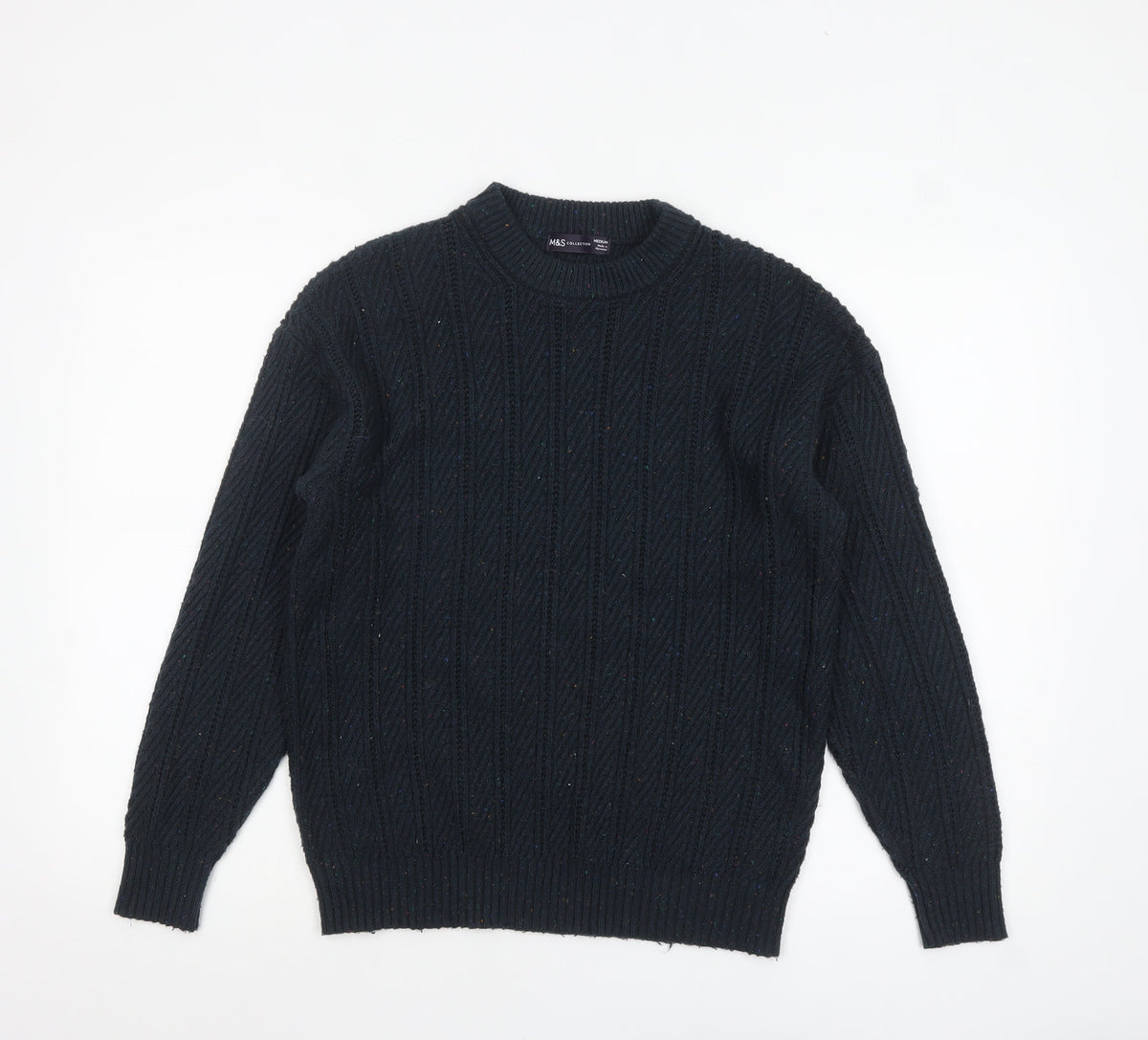 Womens UK Size M Marks and Spencer Black Pullover Jumper
