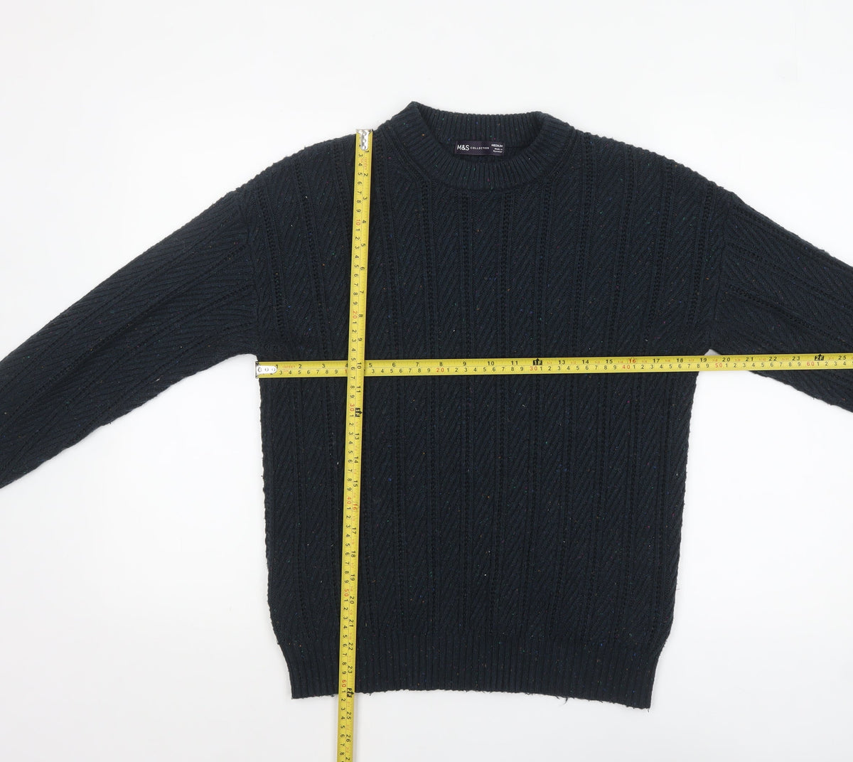 Womens UK Size M Marks and Spencer Black Pullover Jumper