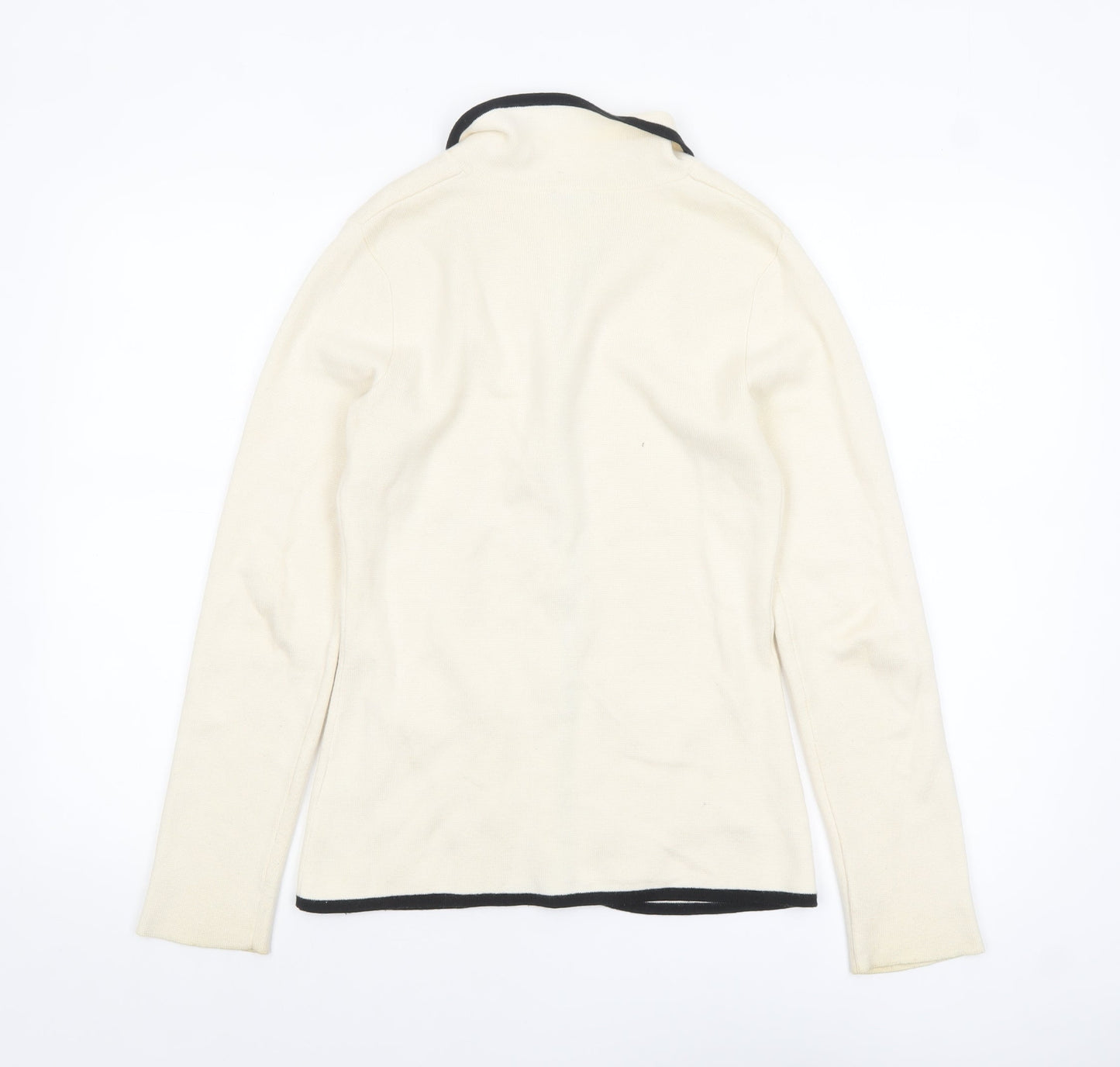 Womens UK Size 10 Jobis Ivory Cardigan Jumper