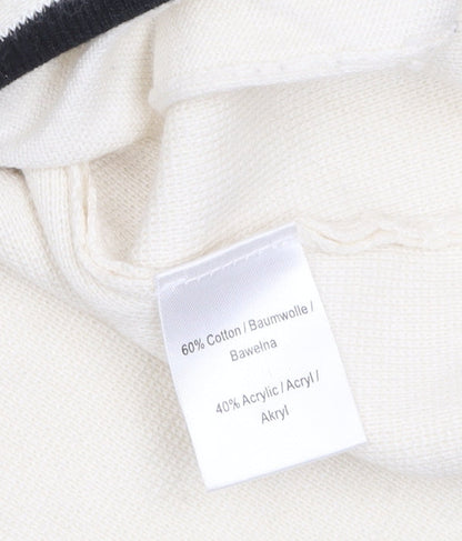Womens UK Size 10 Jobis Ivory Cardigan Jumper