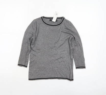 Womens UK Size XS Mango Grey Pullover Jumper
