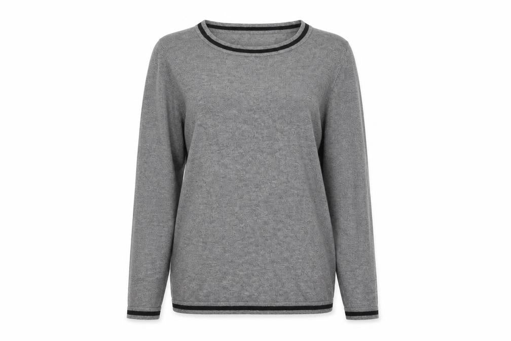 Womens UK Size XS Mango Grey Pullover Jumper