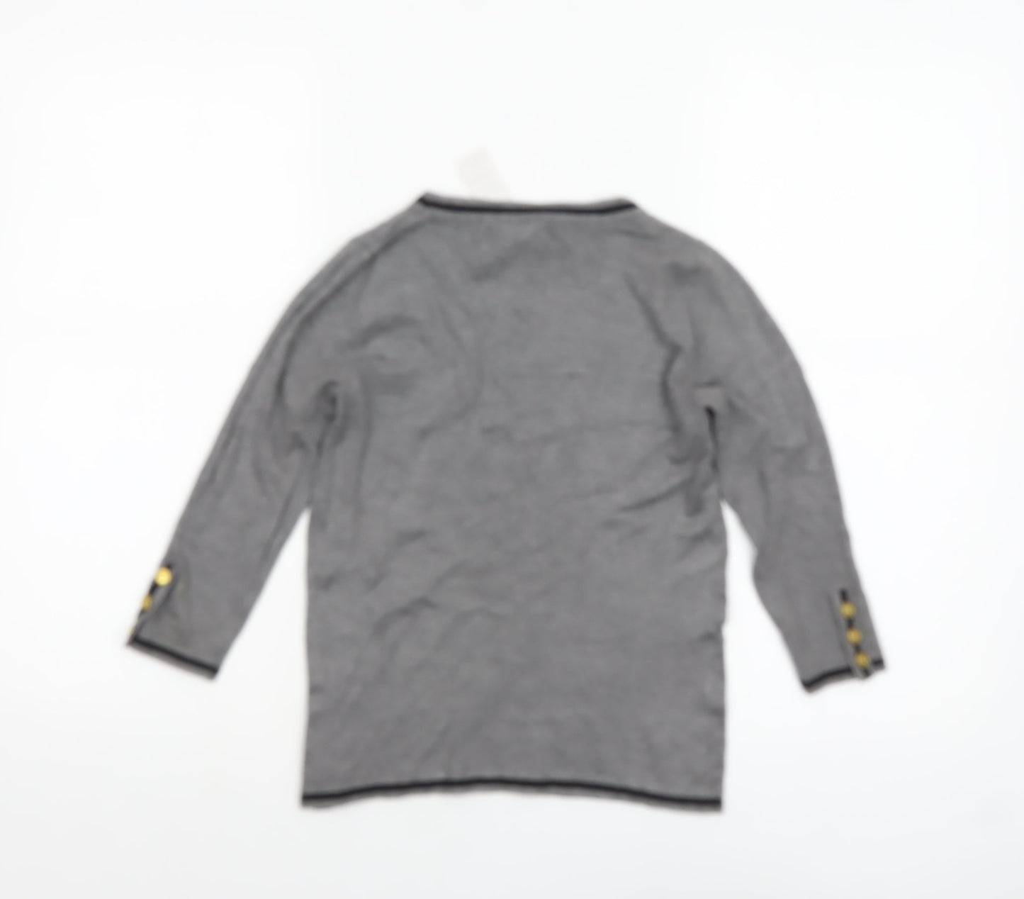 Womens UK Size XS Mango Grey Pullover Jumper