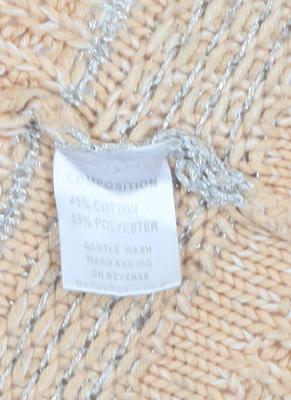 Womens UK Size 8 Opus London Beige Cardigan Jumper