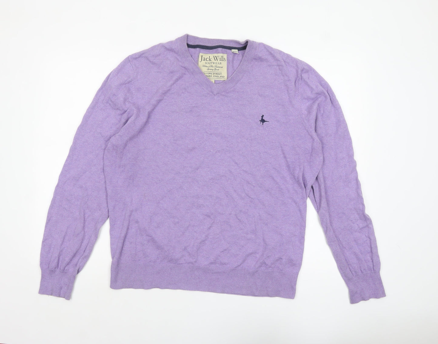 Mens UK Size XL Jack Wills Purple Pullover Jumper