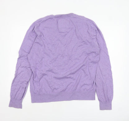 Mens UK Size XL Jack Wills Purple Pullover Jumper