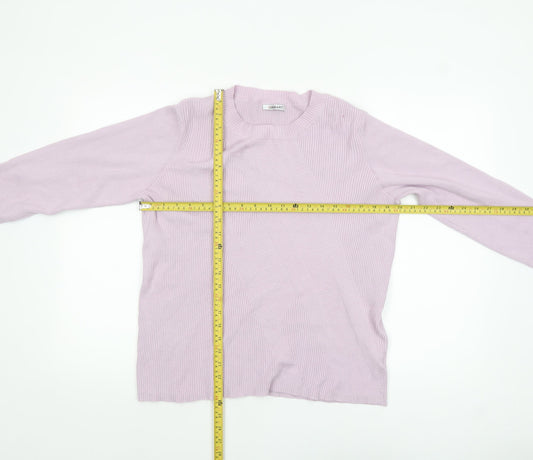 Damart Womens Pink Viscose Blend Crew Neck Long Sleeve Jumper Size 18/20