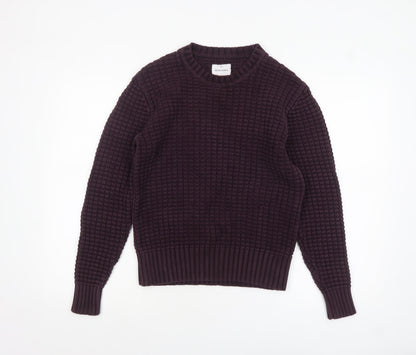 Mens UK Size XS Peter Werth Purple Pullover Jumper