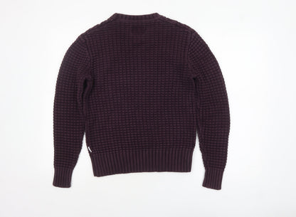 Mens UK Size XS Peter Werth Purple Pullover Jumper