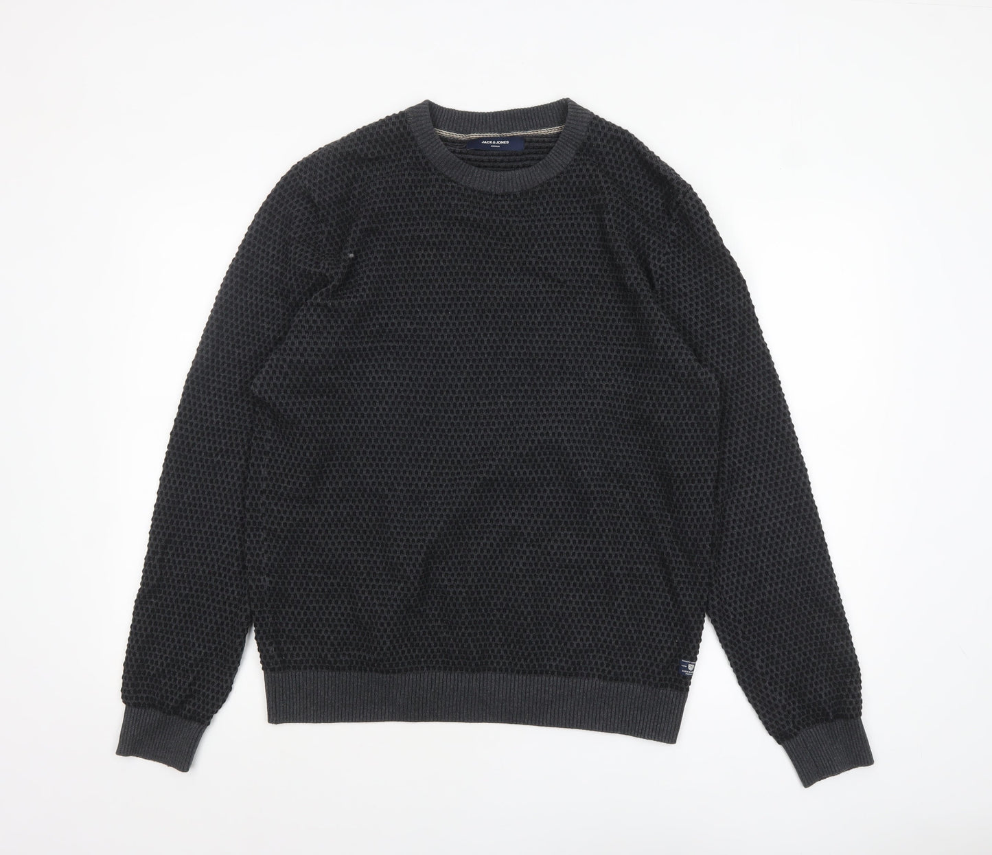 Mens UK Size XL JACK & JONES Black Pullover Jumper