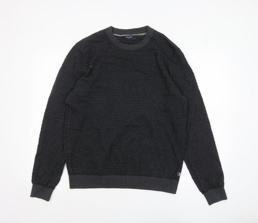Mens UK Size XL JACK & JONES Black Pullover Jumper