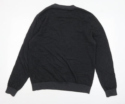 Mens UK Size XL JACK & JONES Black Pullover Jumper