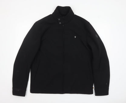 Mens UK Size L Farah Black Soft Shell