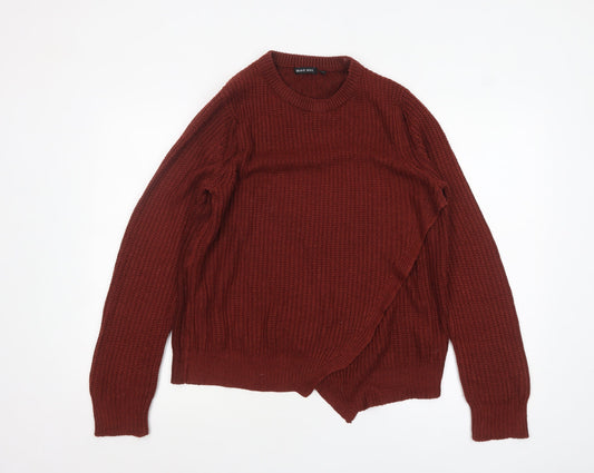 Womens UK Size L Brave Soul Red Pullover Jumper