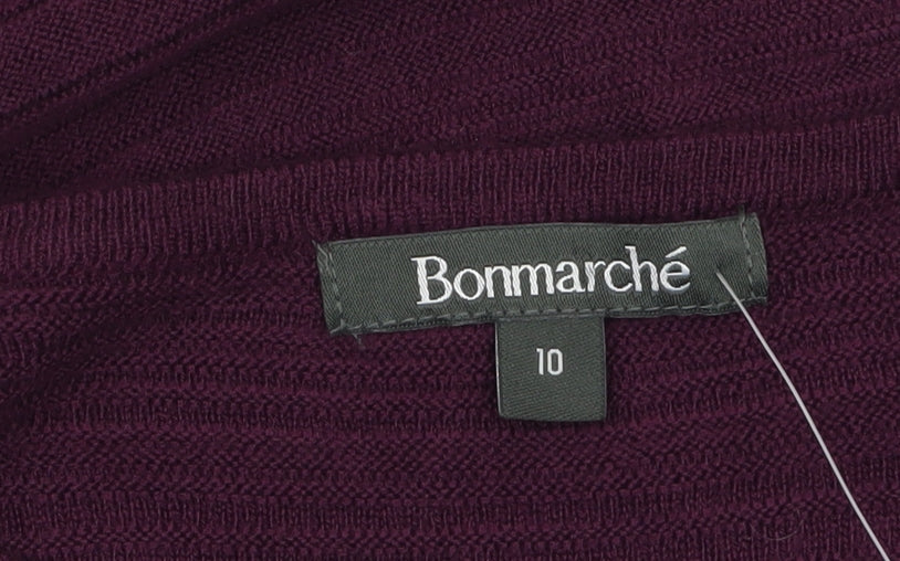 Womens UK Size 10 Bonmarché Purple Pullover Jumper