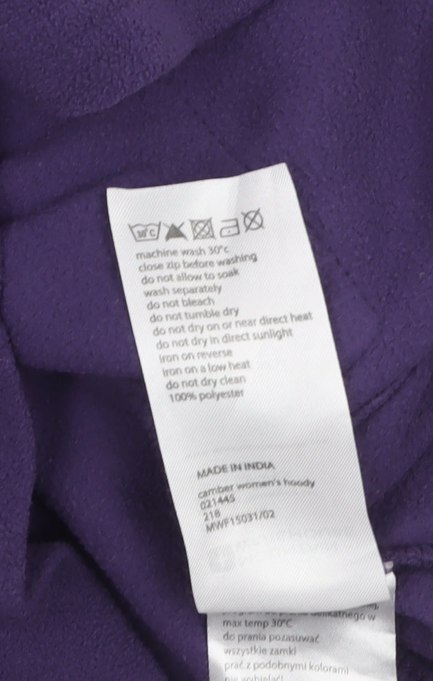 Womens UK Size 10 Mountain Warehouse Purple Pullover Hoodie