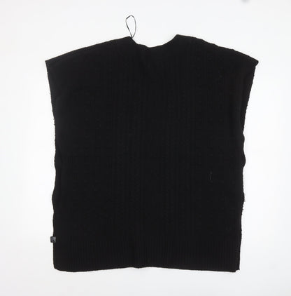 Monsoon Women’s Black Cable-Knit Sleeveless V-Neck Vest Jumper L