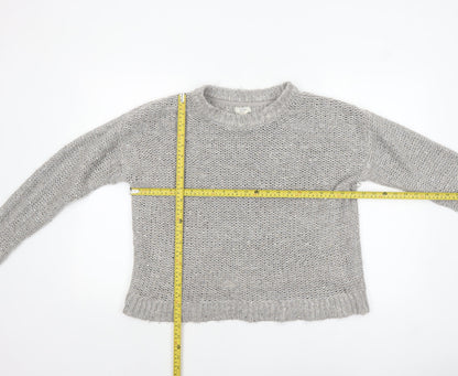 Fat Face Women’s Grey Chunky Knit Pullover Jumper Size 14