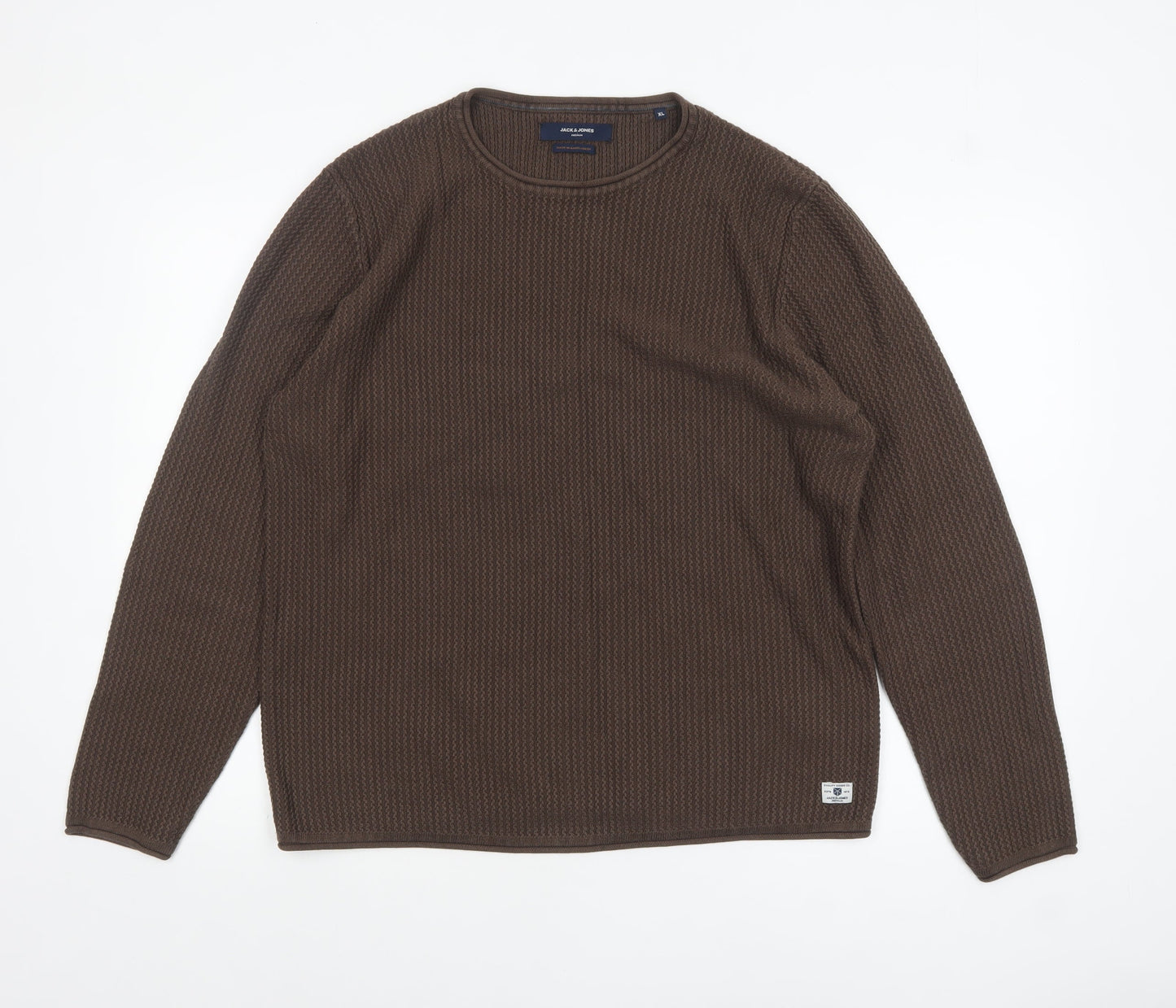 Mens UK Size XL JACK & JONES Brown Pullover Jumper