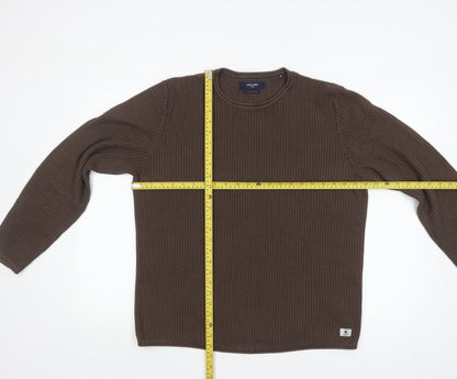 Mens UK Size XL JACK & JONES Brown Pullover Jumper