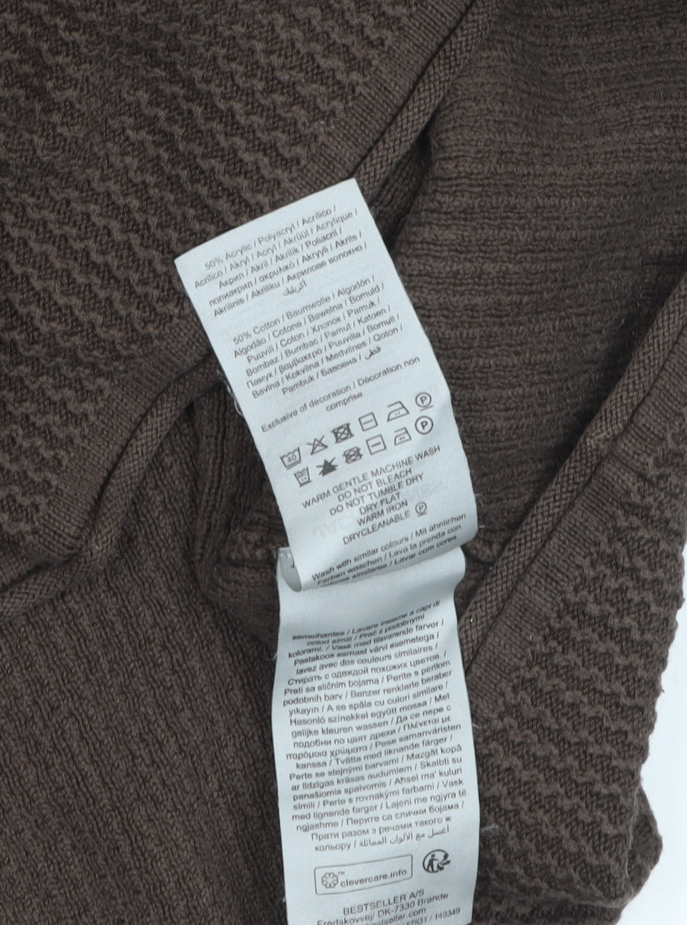 Mens UK Size XL JACK & JONES Brown Pullover Jumper