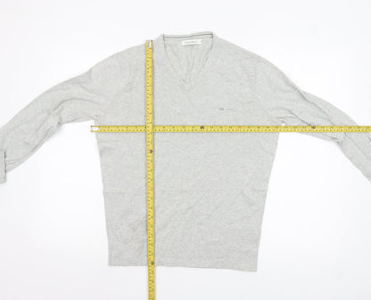 Mens UK Size S Calvin Klein Grey Pullover Jumper