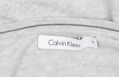 Mens UK Size S Calvin Klein Grey Pullover Jumper