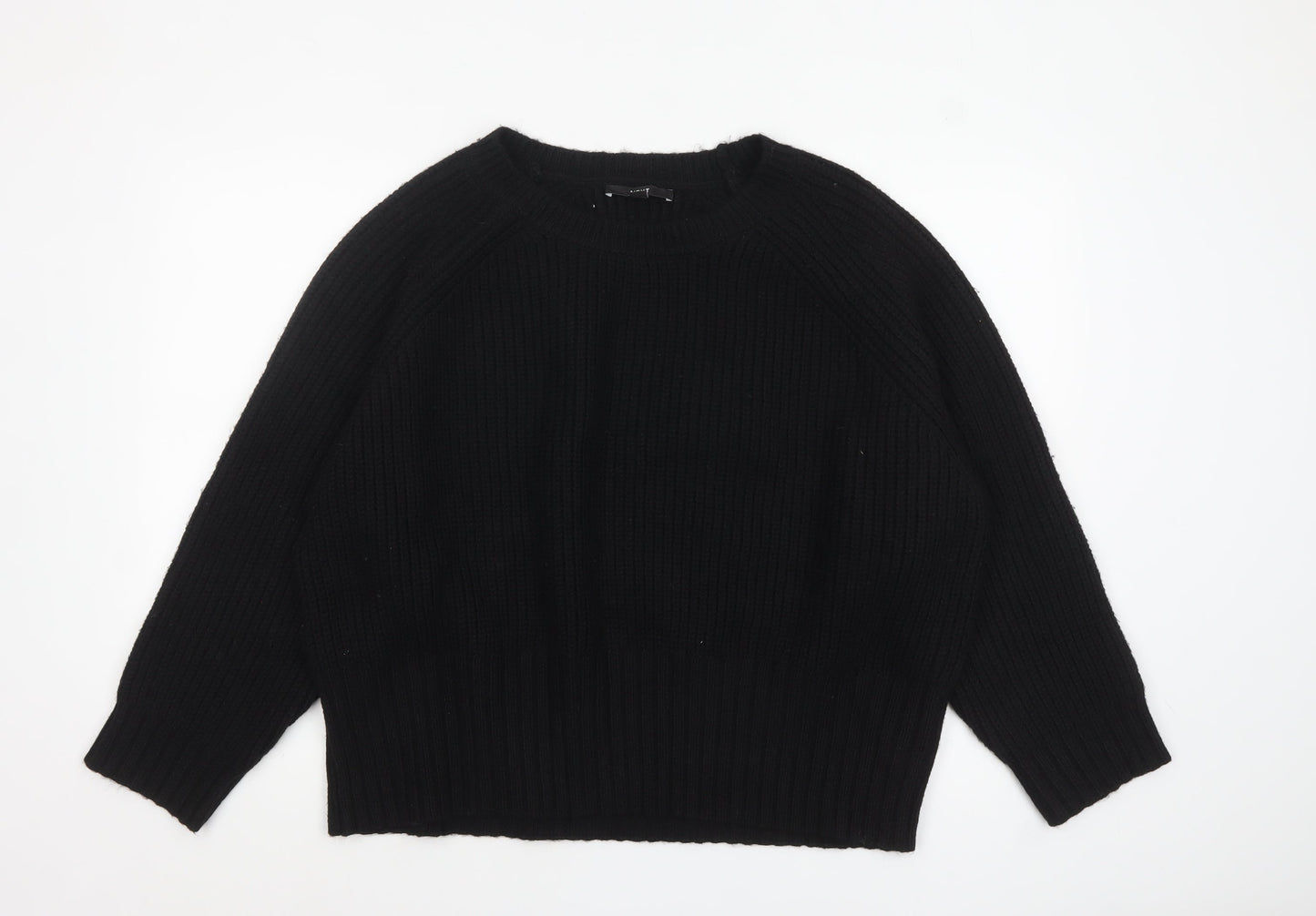 Next Women’s Black XL Chunky Knit Crew Neck Pullover Jumper