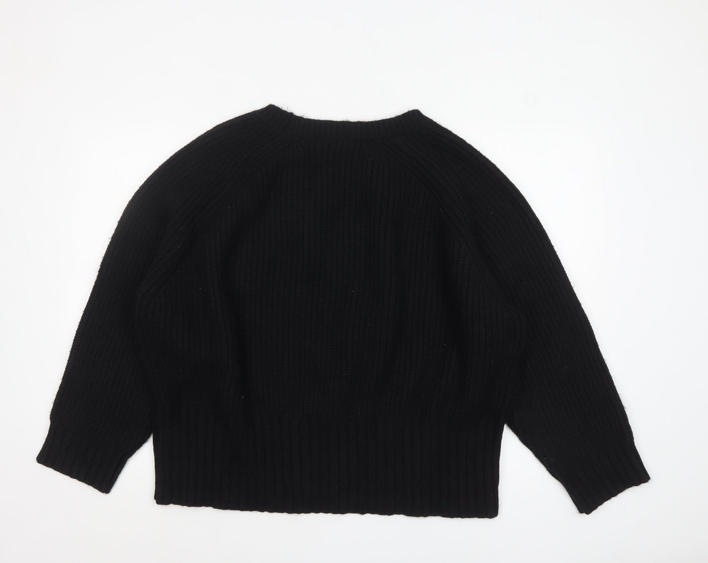 Next Women’s Black XL Chunky Knit Crew Neck Pullover Jumper