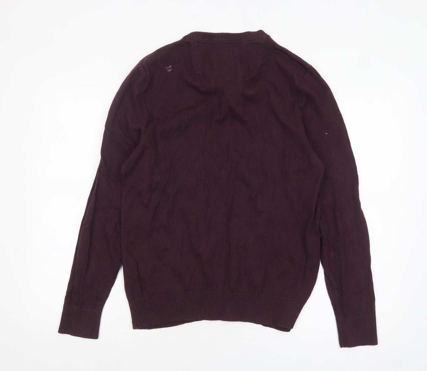 Mens UK Size M Fat Face Purple Pullover Jumper