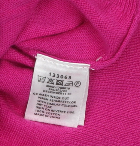 Womens UK Size M Monsoon Pink Cardigan Jumper
